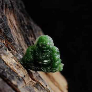 Mặt phật di lạc đá ngọc bích (Nephrite)